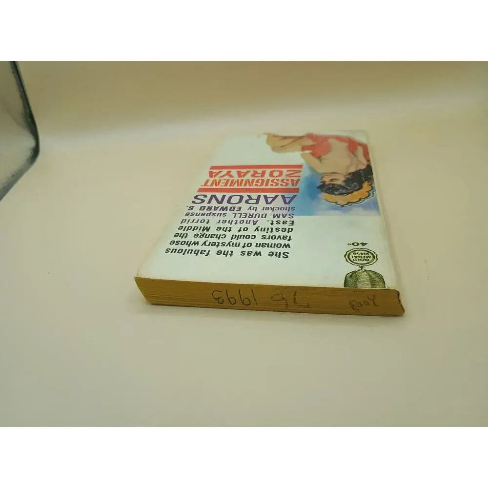 ASSIGNMENT - ZORAYA by Edward S. Aarons vintage 1960 Gold Medal paperback